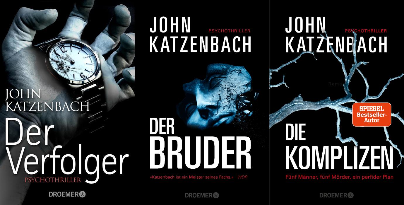 Der Verfolger + Der Bruder + Die Komplizen von John Katzenbach + 1 exklusives Postkartenset
