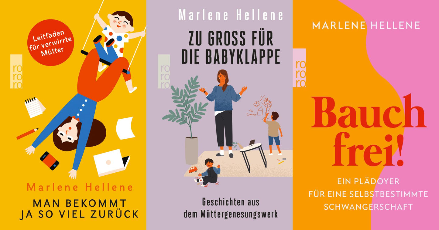 Marlene Hellene: 3 Titel für junge Mütter + 1 exklusives Postkartenset