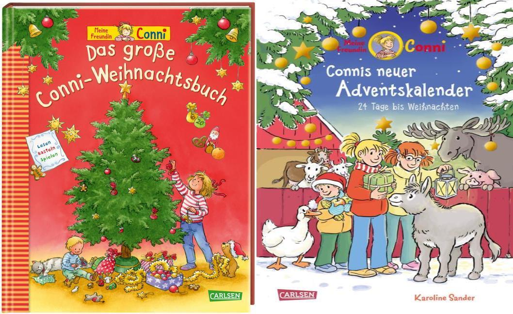 Das große Conni-Weihnachtsset: Vorlesebuch + Adventskalenderbuch + 1 exklusives Postkartenset