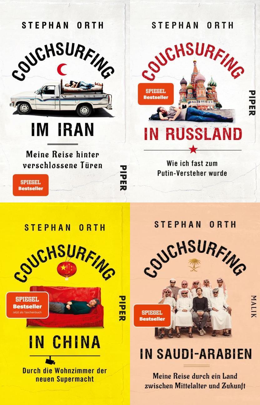 Die Couchsurfing-Reihe in 4 Bänden + 1 exklusives Postkartenset
